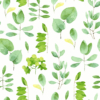 Kép 1/3 - Paper+Design Tissue Szalvéta, Zöld levelek mintázatú, 24 x 24 cm, 3-rétegű