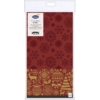 Kép 4/4 - Dunicel® textil hatású papír Asztalterítő, bordó-arany karácsonyi mintás, 138 x 220 cm