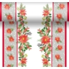 Kép 1/2 - Dunicel® Asztali futó 3in1 karácsonyi virág mintás, 0,4 x 4,8 m