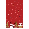 Kép 1/2 - Paper+Design Dunicel® Asztalterítő, karácsonyi, mikulás mintás, piros, 138 x 220 cm