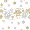 Kép 1/2 - Tissue Szalvéta, karácsonyi, hópehely mintás, 33 x 33 cm, 3-rétegű
