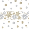 Kép 1/2 - Dunisoft® textil hatású Szalvéta, karácsonyi, hópehely mintás, 40 x 40 cm