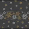 Kép 1/2 - Dunisoft® textil hatású Szalvéta, karácsonyi, hópehely mintás, 40 x 40 cm