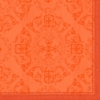 Kép 1/2 - Dunilin® textil hatású Szalvéta, narancssárga Opulent mintás, 40 x 40 cm, 1/4 hajtású, 45 db/csomag