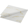 Kép 2/4 - Duni® Tissue Szalvéta, arany-ezüst pötty mintás, 33 x 33 cm, 1/4 hajtású, 3-rétegű, 50 db/csomag