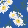 Kép 1/2 - Duni® Tissue Szalvéta, kék színű, kamilla virág mintás, 33 x 33 cm, 1/4 hajtású, 3-rétegű, 20 db/csomag