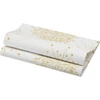 Kép 4/4 - Bio Dunisoft® textil hatású Szalvéta, fehér-arany tűzijáték mintás, 40 x 40 cm, 1/4 hajtású, 60 db/csomag