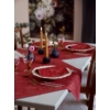 Kép 2/2 - Dunicel® Asztalközép bordó színű, mintás, 84 x 84 cm