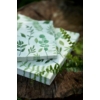 Kép 2/2 - Duni® Tissue Szalvéta, zöld levelek mintás, 24 x 24 cm, 1/4 hajtású, 3-rétegű, 20 db/csomag