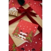 Kép 2/2 - Paper+Design Tissue Szalvéta, karácsonyi, mikulás mintás, piros, 33 x 33 cm, 3-rétegű