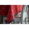 Kép 2/3 - Dunicel® textil hatású papír Asztalterítő piros karácsonyi mintás, 138 x 220 cm