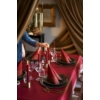 Kép 3/4 - Dunicel® Asztalterítő bordó-arany karácsonyi mintás, 138 x 220 cm