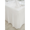 Kép 3/4 - Dunicel® textil hatású papír Asztalszoknya, fehér, 0,72 x 4 m. 