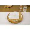 Kép 2/3 - Paper+Design "Mr.&Mrs. gold" esküvői arany mintás dombornyomott Tissue Szalvéta, 33 x 33 méretű, 3 rétegű
