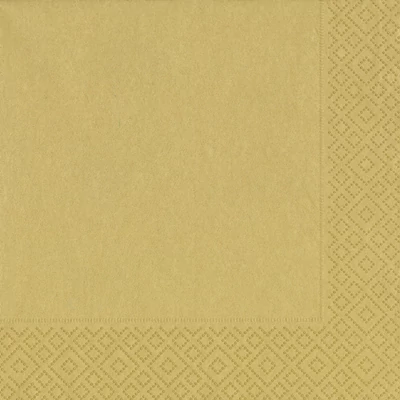 Tissue Szalvéta, arany, 33 x 33 cm, 3-rétegű