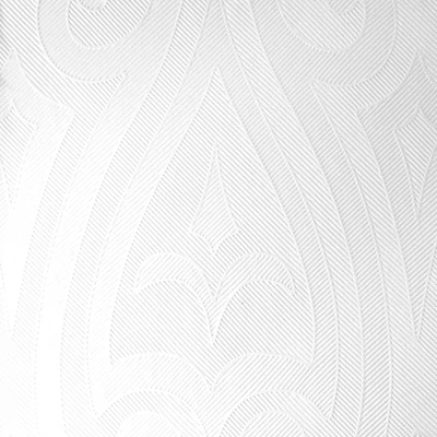 Duni Elegance® Lily damaszt hatású Szalvéta, dombornyomott, fehér, 48 x 48 cm