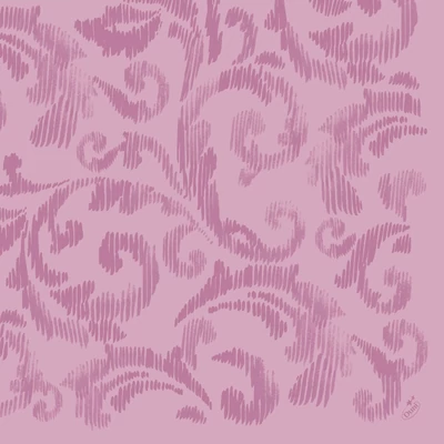 Dunilin® textil hatású mintás Szalvéta, 40 x 40 cm, rózsaszín színű