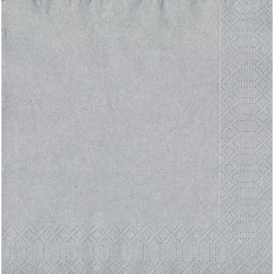 Tissue Szalvéta, ezüst, 40 x 40 cm, 3-rétegű