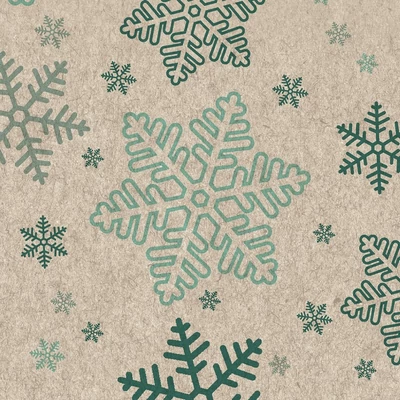 Paper+Design Tissue Szalvéta, karácsonyi, hópehely mintás, 24 x 24 cm, 2-rétegű