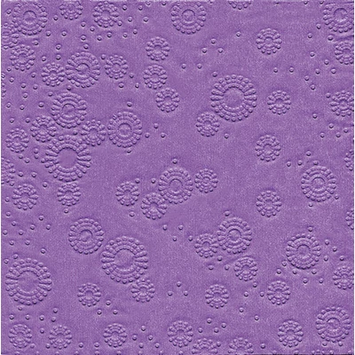 Paper+Design Tissue Szalvéta, dombornyomott, lila színű, 33 x 33 cm, 3-rétegű