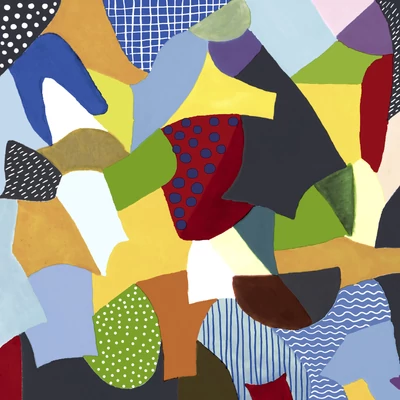 Paper+Design Tissue Szalvéta, Absztrakt mintás, 33 x 33 cm, 3-rétegű