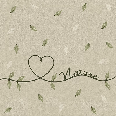 Paper+Design újrahasznosított Tissue Szalvéta, Natúr mintás, 33 x 33 cm, 2-rétegű