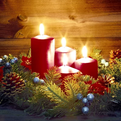 Paper+Design Tissue Szalvéta, adventi gyertya karácsonyi mintás, 33 x 33 cm, 3-rétegű