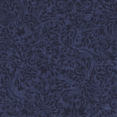 Dunisoft® textil hatású Szalvéta, sötétkék mintás 40 x 40 cm