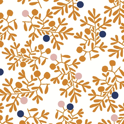 Paper+Design® Tissue őszi bogyó mintás Szalvéta, 24 x 24 cm, 3-rétegű
