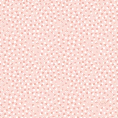 Duni® Tissue Szalvéta, pont mintás, rózsaszín-púder színű, 33 x 33 cm, 1/4 hajtású, 3-rétegű, 20 db/csomag