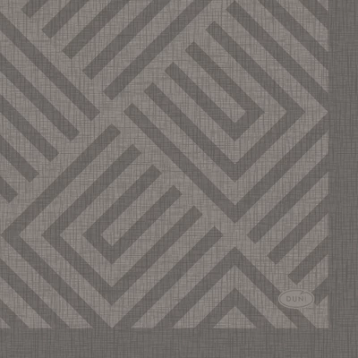 Duni® Tissue Szalvéta, szürke színű, mozaik mintás, 24 x 24 cm, 1/4 hajtású, 3-rétegű, 20 db/csomag