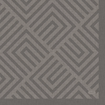 Duni® Tissue Szalvéta, szürke színű, mozaik mintás, 33 x 33 cm, 1/4 hajtású, 3-rétegű, 20 db/csomag