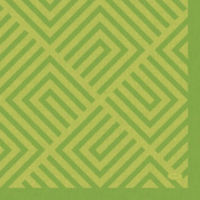 Duni® Tissue Szalvéta, kiwi színű, mozaik mintás, 33 x 33 cm, 1/4 hajtású, 3-rétegű, 20 db/csomag