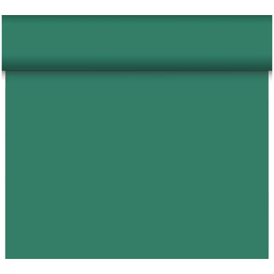 Bio Dunicel® textil hatású Asztali futó, sötétzöld, nagy kiszerelésű 0,4 x 24 m