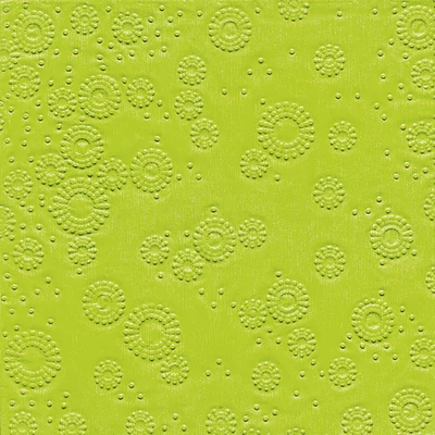 Paper+Design Tissue Szalvéta, dombornyomott, kiwi színű, 33 x 33 cm, 3-rétegű