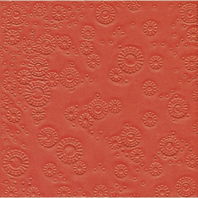 Paper+Design Tissue Szalvéta, dombornyomott, piros színű, 33 x 33 cm, 3-rétegű