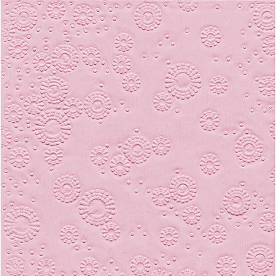 Paper+Design Tissue Szalvéta, dombornyomott, rózsaszín színű, 33 x 33 cm, 3-rétegű