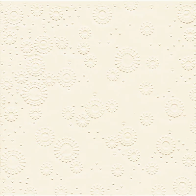 Paper+Design Tissue Szalvéta, dombornyomott, krém színű, 33 x 33 cm, 3-rétegű
