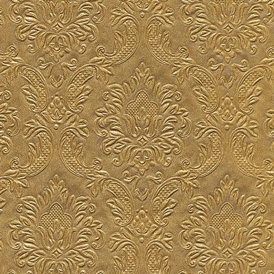 Paper+Design Tissue Szalvéta, dombornyomott, arany, 33 x 33 cm, 3-rétegű
