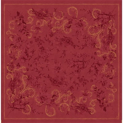 Dunicel® Asztalközép bordó színű, mintás, 84 x 84 cm