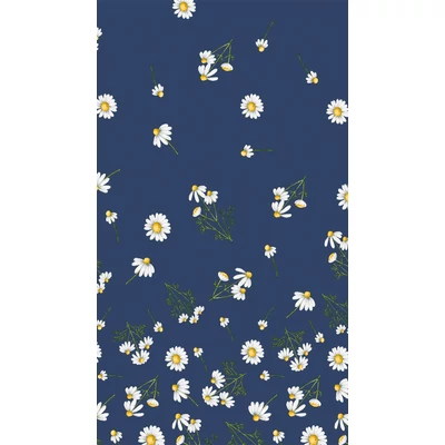 Dunisilk® Asztalterítő kék virágos, 138 x 220 cm, vízálló
