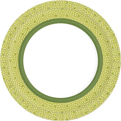 Duni BIO papírtányér zöld, Ø22 cm