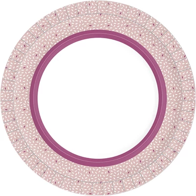 Duni BIO papírtányér ciklámen, Ø22 cm