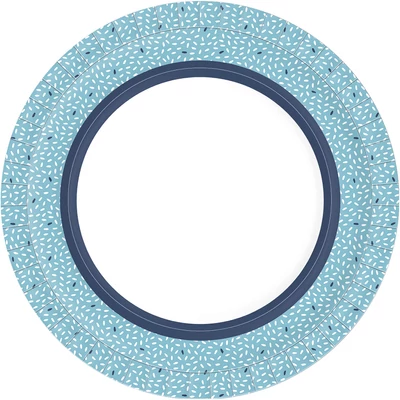 Duni BIO papírtányér kék, Ø22 cm