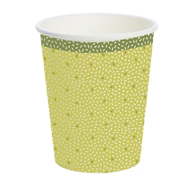 Duni BIO papírpohár zöld, 24 cl