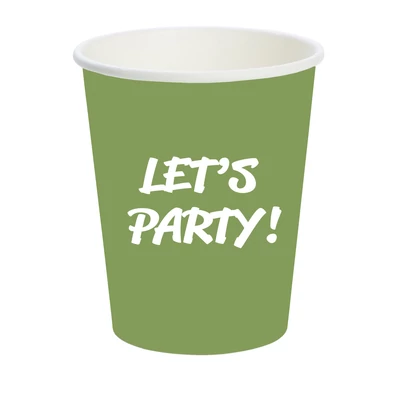 Duni BIO papírpohár zöld, 6 cl