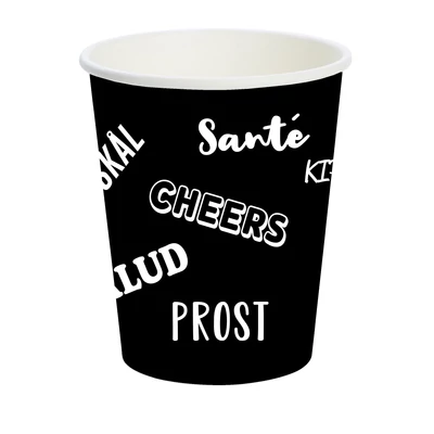 Duni BIO papírpohár fekete, 6 cl