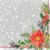 Tissue Szalvéta, karácsonyi virág mintás, 33 x 33 cm, 3-rétegű