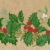 Tissue Szalvéta, karácsonyi piros bogyó mintás, 24 x 24 cm, 3-rétegű