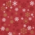 Paper+Design Tissue Szalvéta, karácsonyi hópehely mintás, piros, 33 x 33 cm, 3-rétegű
